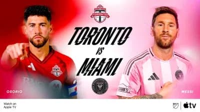Osorio and Messi promoting Toronto vs Miami match