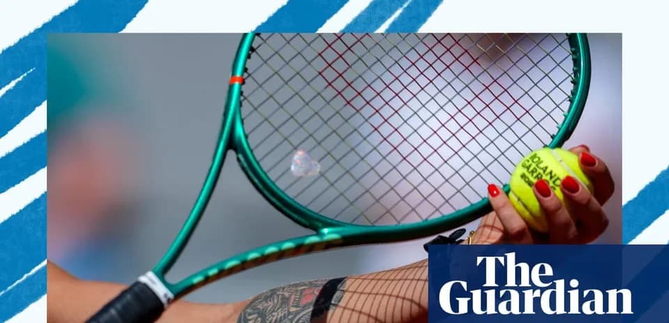 Tennis player holding racket and ball before serve