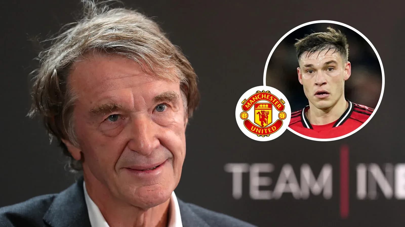 Press conference with Manchester United executive and player