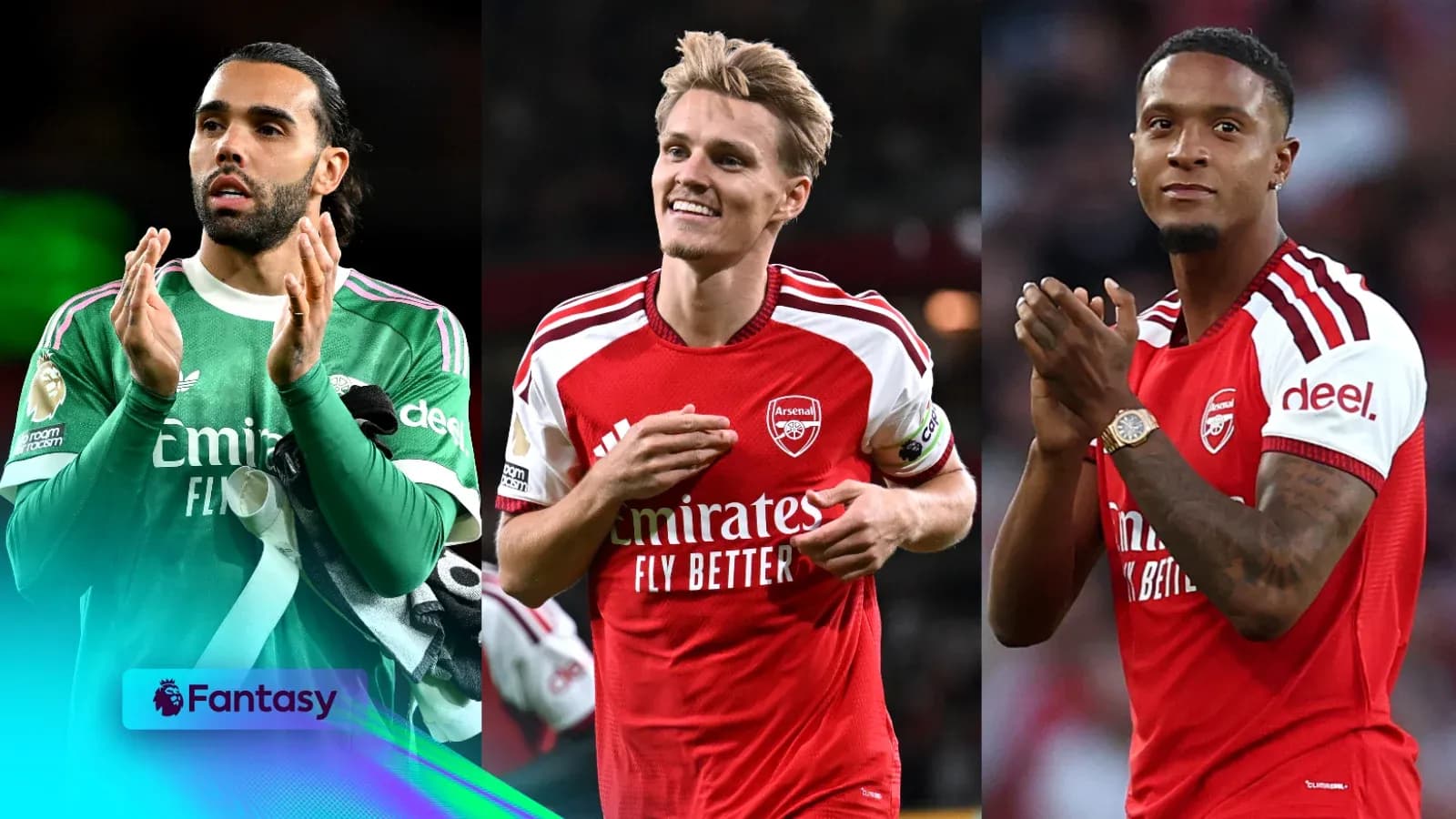 Üç futbolçu, Arsenal formasında alqışlayır