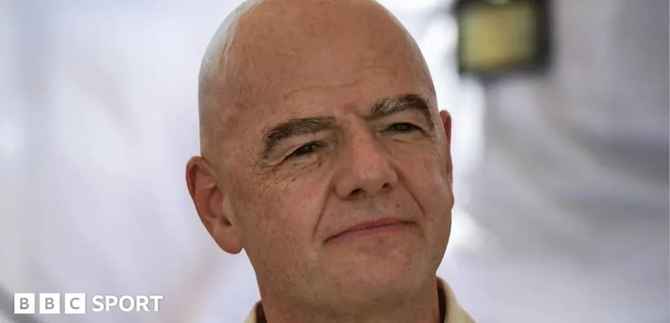 FIFA president speaking at an event