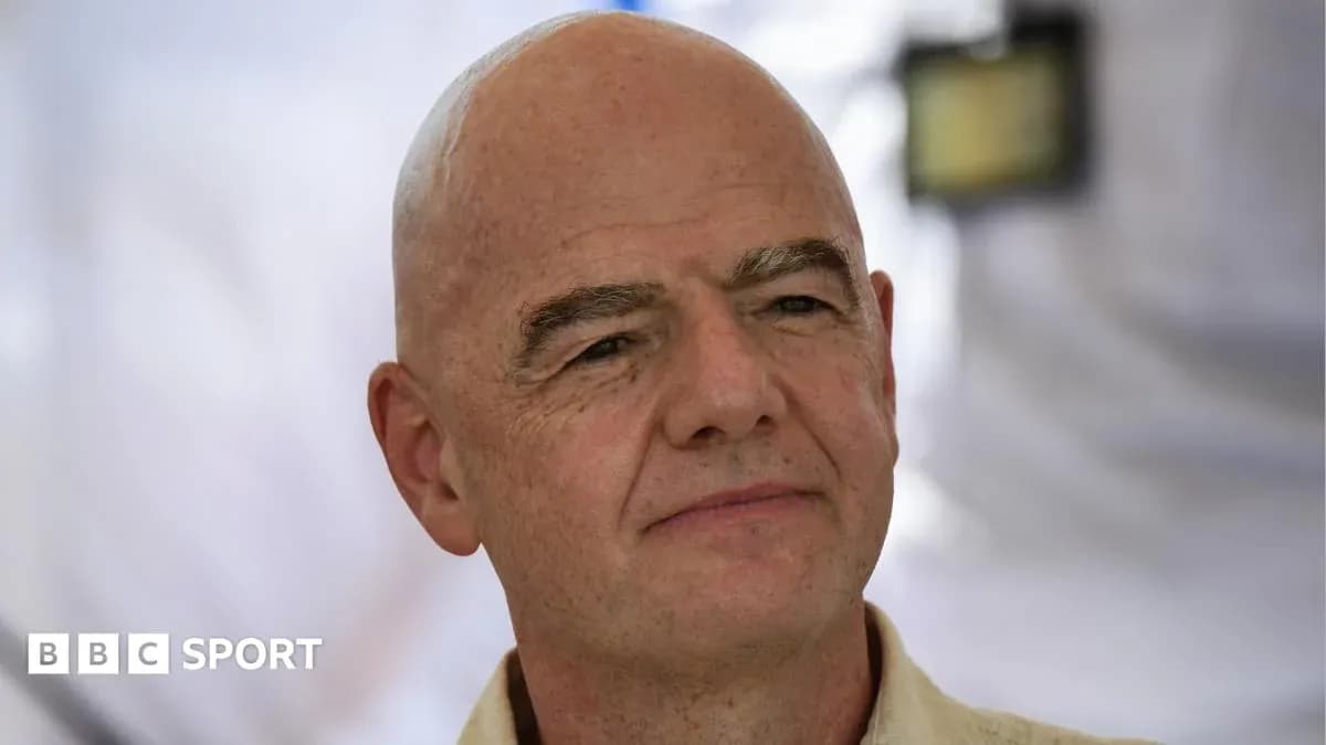 FIFA president speaking at an event