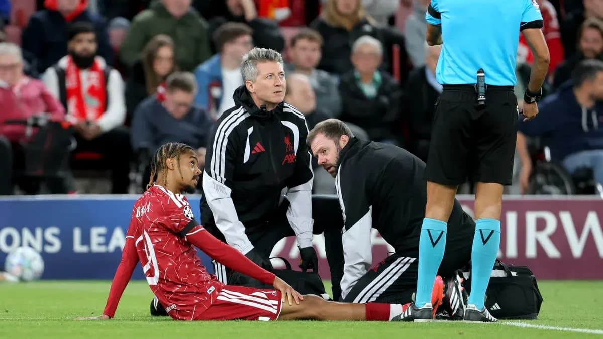 Player receiving medical attention on the field