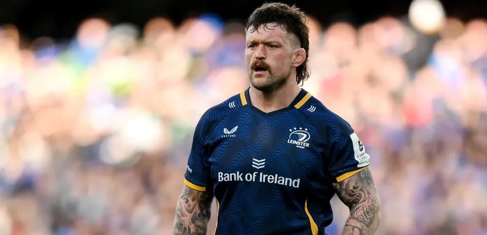 Leinster player on field during match action