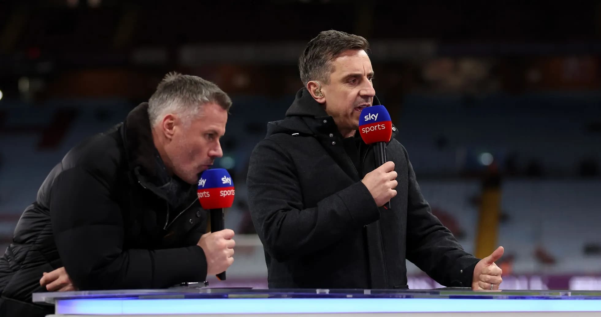 Analysts discussing football on Sky Sports set