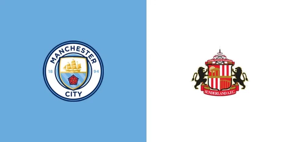 Manchester City and Sunderland AFC club logos