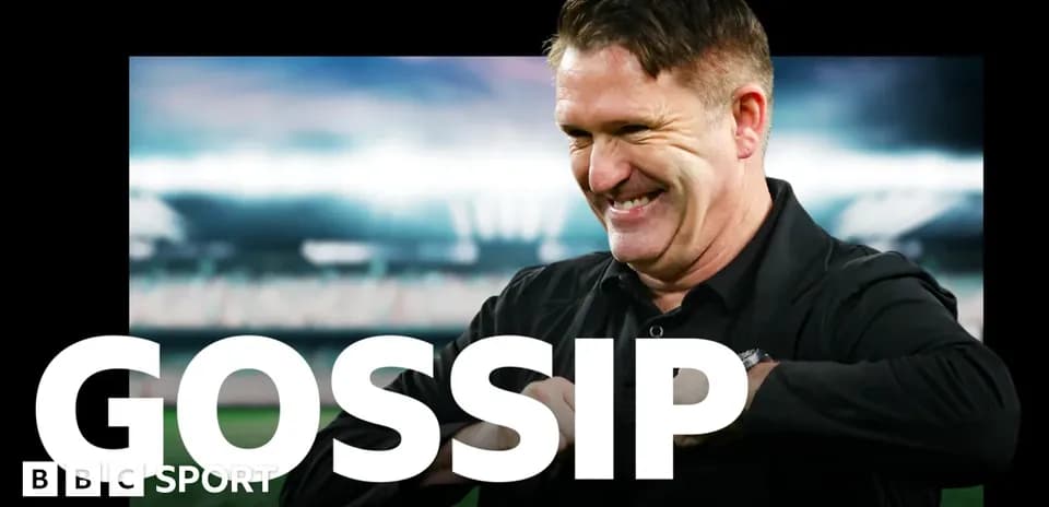 Analyst discussing football gossip on sports set