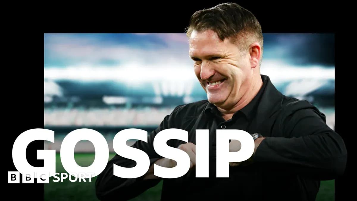 Analyst discussing football gossip on sports set
