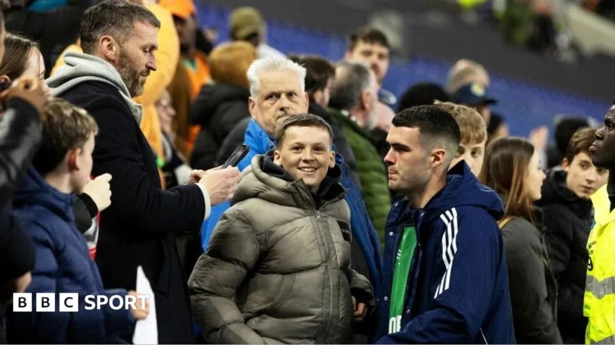Fans interacting during a football match event