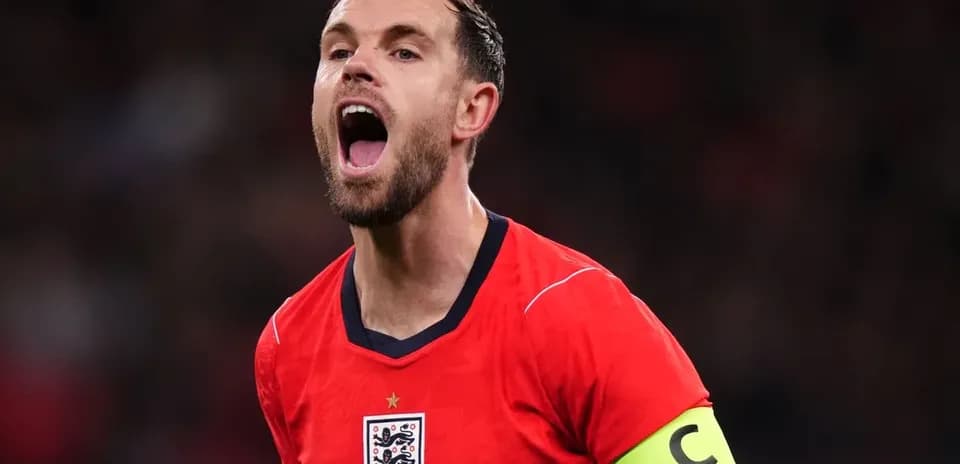 Futbolçu Jordan Henderson, İngiltərə formanıyla qışqırır