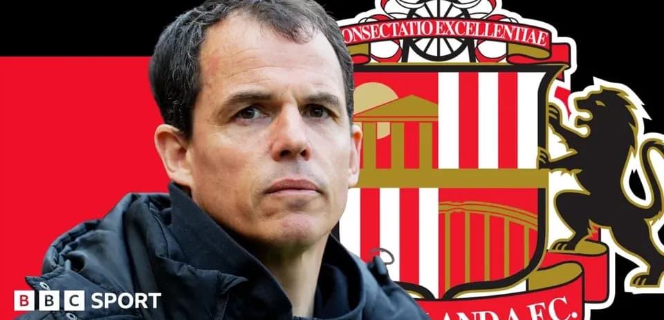 Sunderland A.F.C. logo with coach in foreground