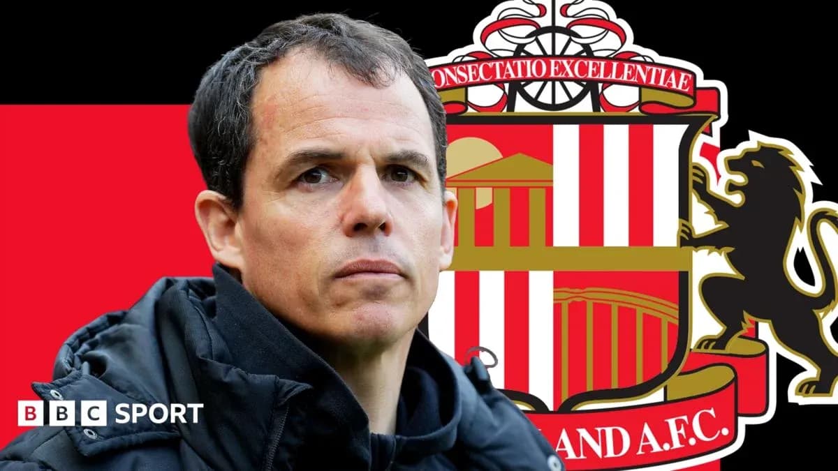 Sunderland A.F.C. logo with coach in foreground