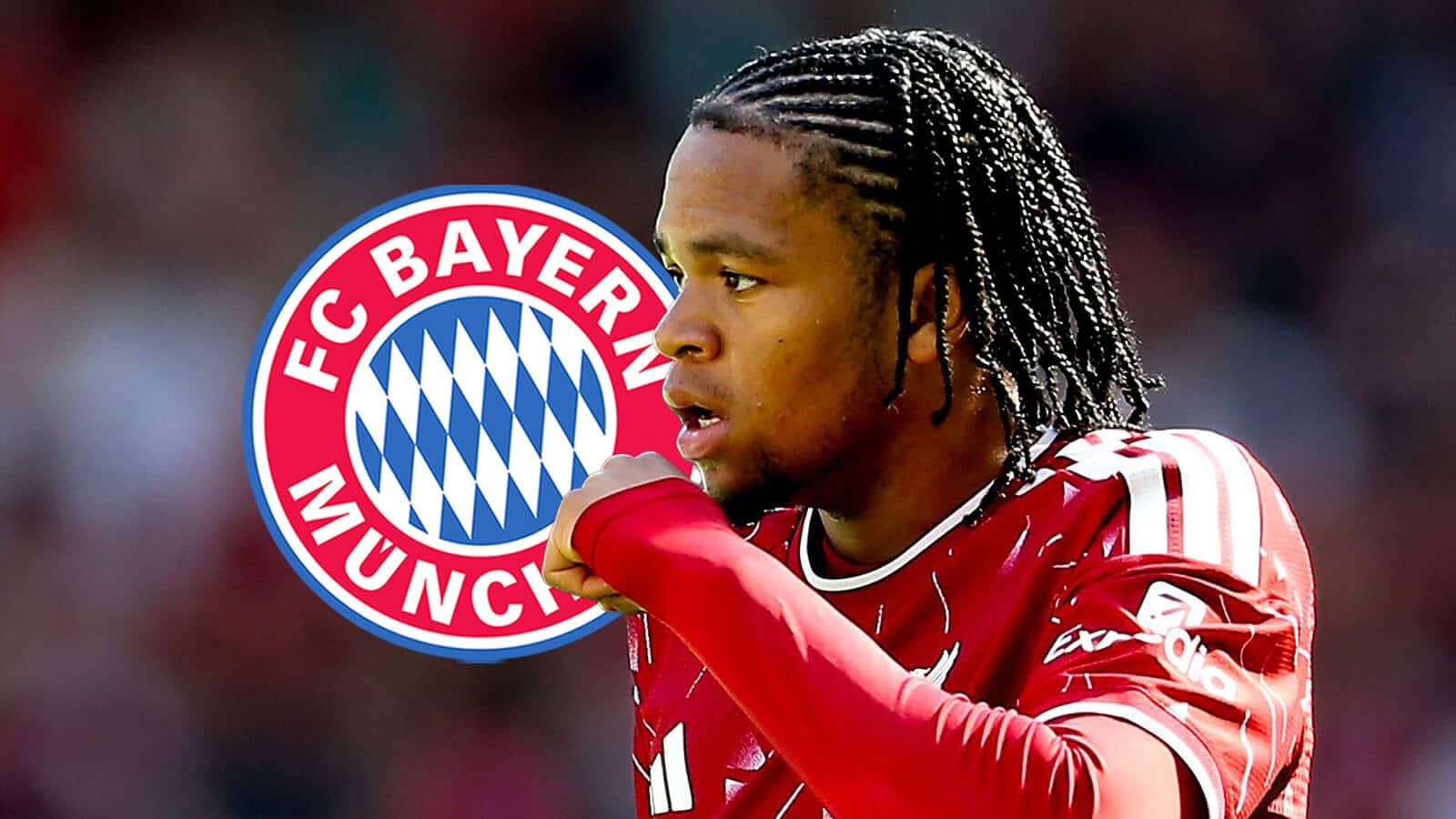Bayern München player celebrating during match