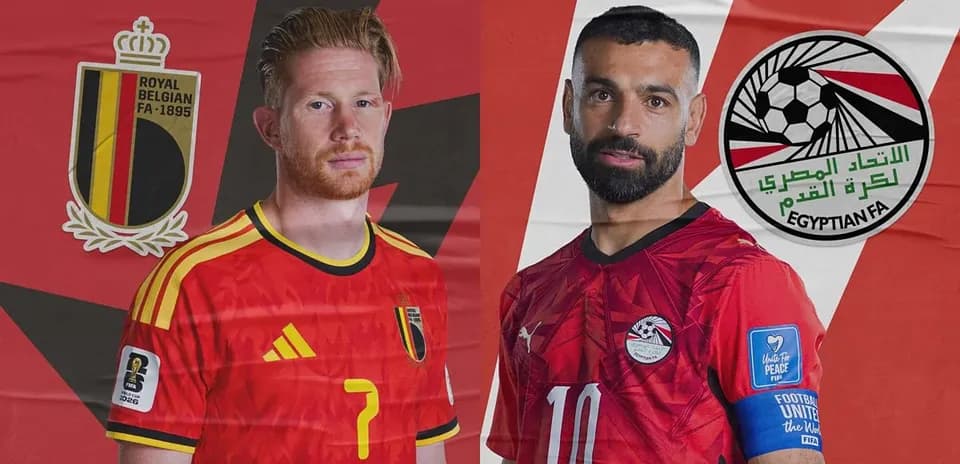 Belçika və Misir futbolçuları matç üçün hazırdır