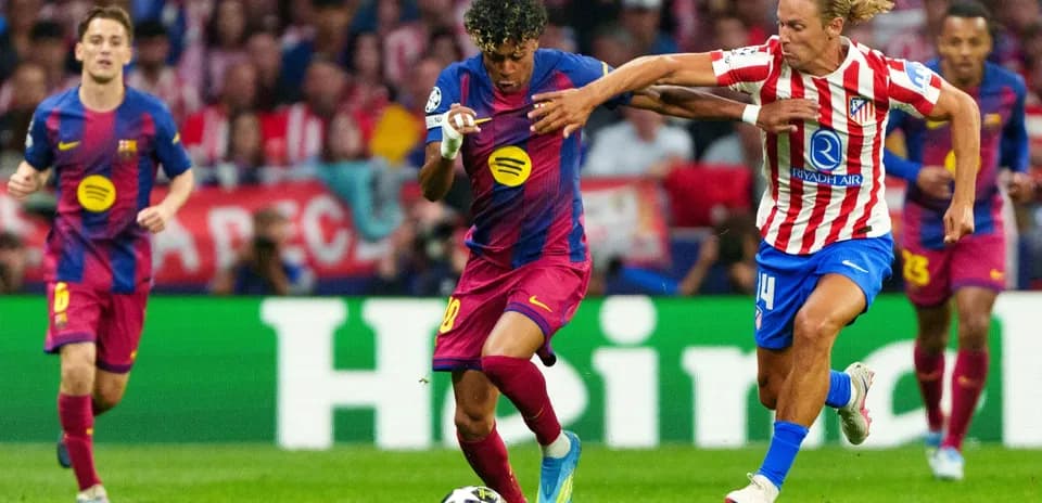 Atletiko Madrid ilə Barselona matçı zamanı mübarizə