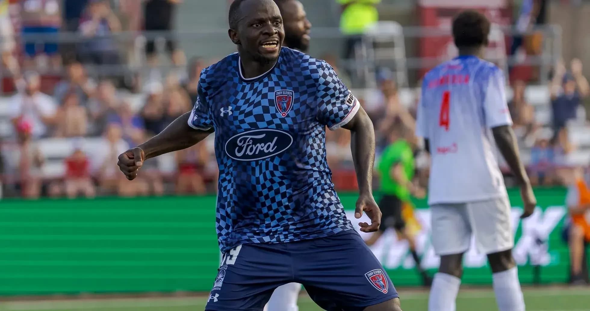 Indy Eleven oyunçusu sevinir