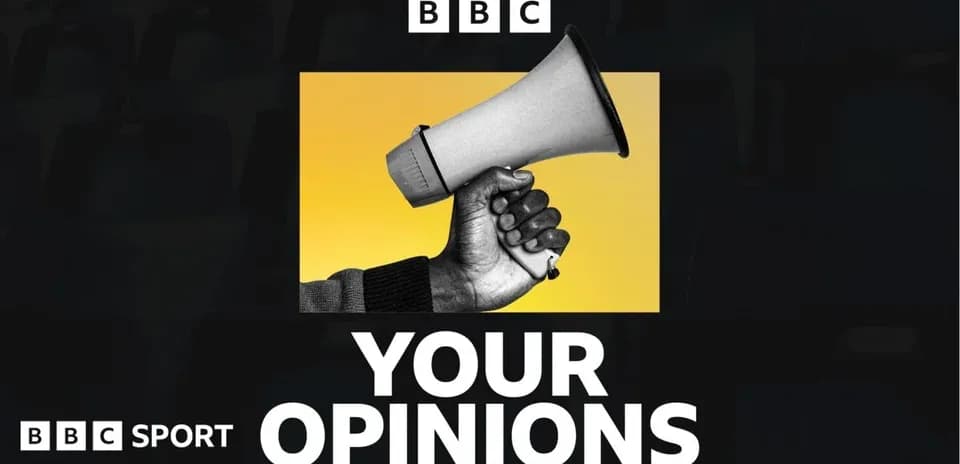 Megaphone held up with 'Your Opinions' text