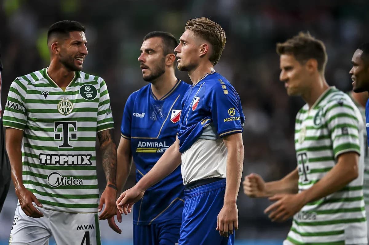 Ferencvárosi TC və Vojvodina oyunçuları arasında mübahisə