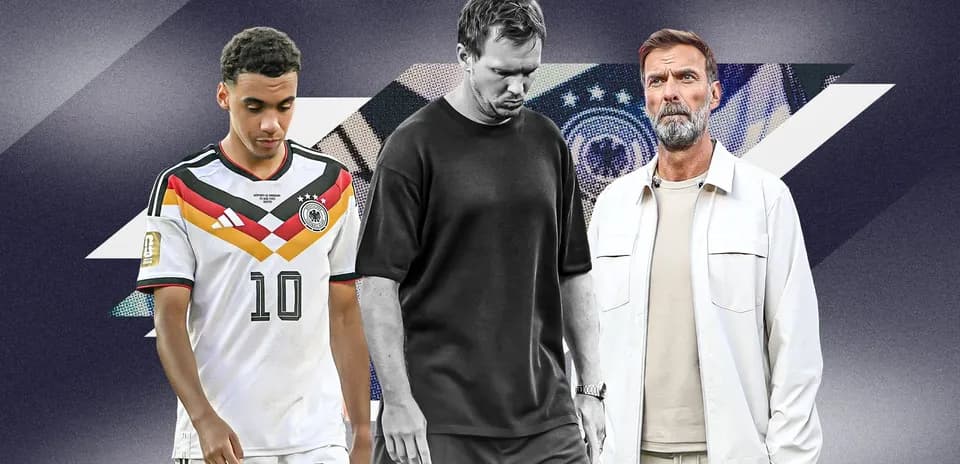Three individuals in football jerseys and casual wear