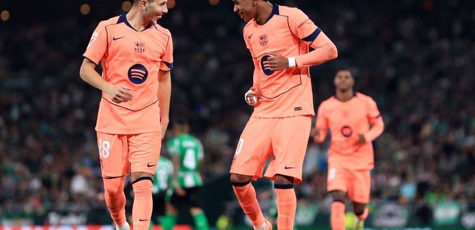 Barcelona futbolçuları qələbə sevinci yaşayır
