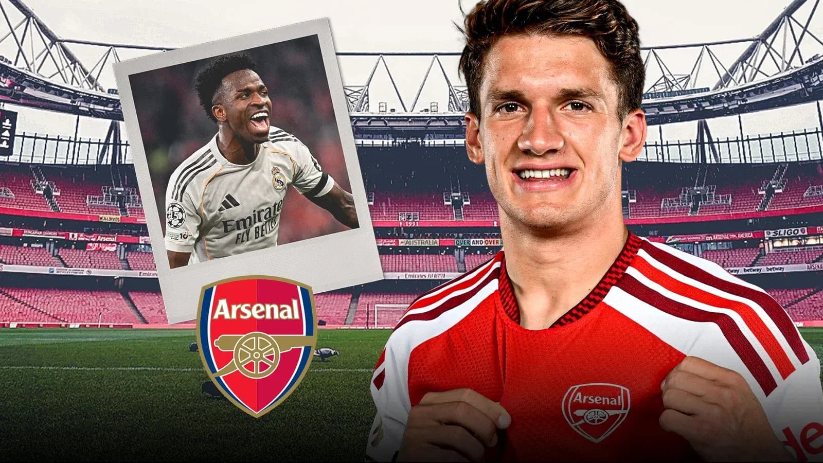Arsenal player celebrating in home stadium