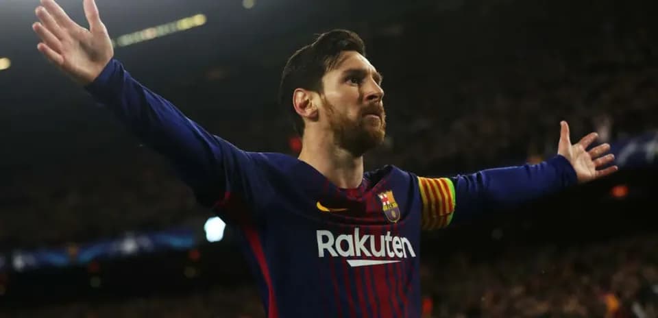 Futbolçu Messi, qol qeyd edərək əllərini açıb