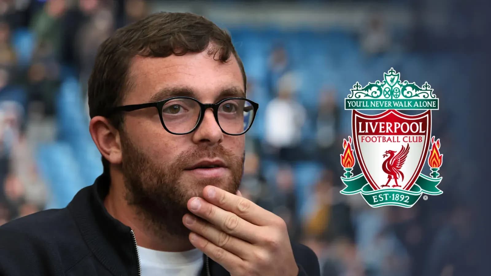 Adam Lallana düşünceli görünümde stadyumda