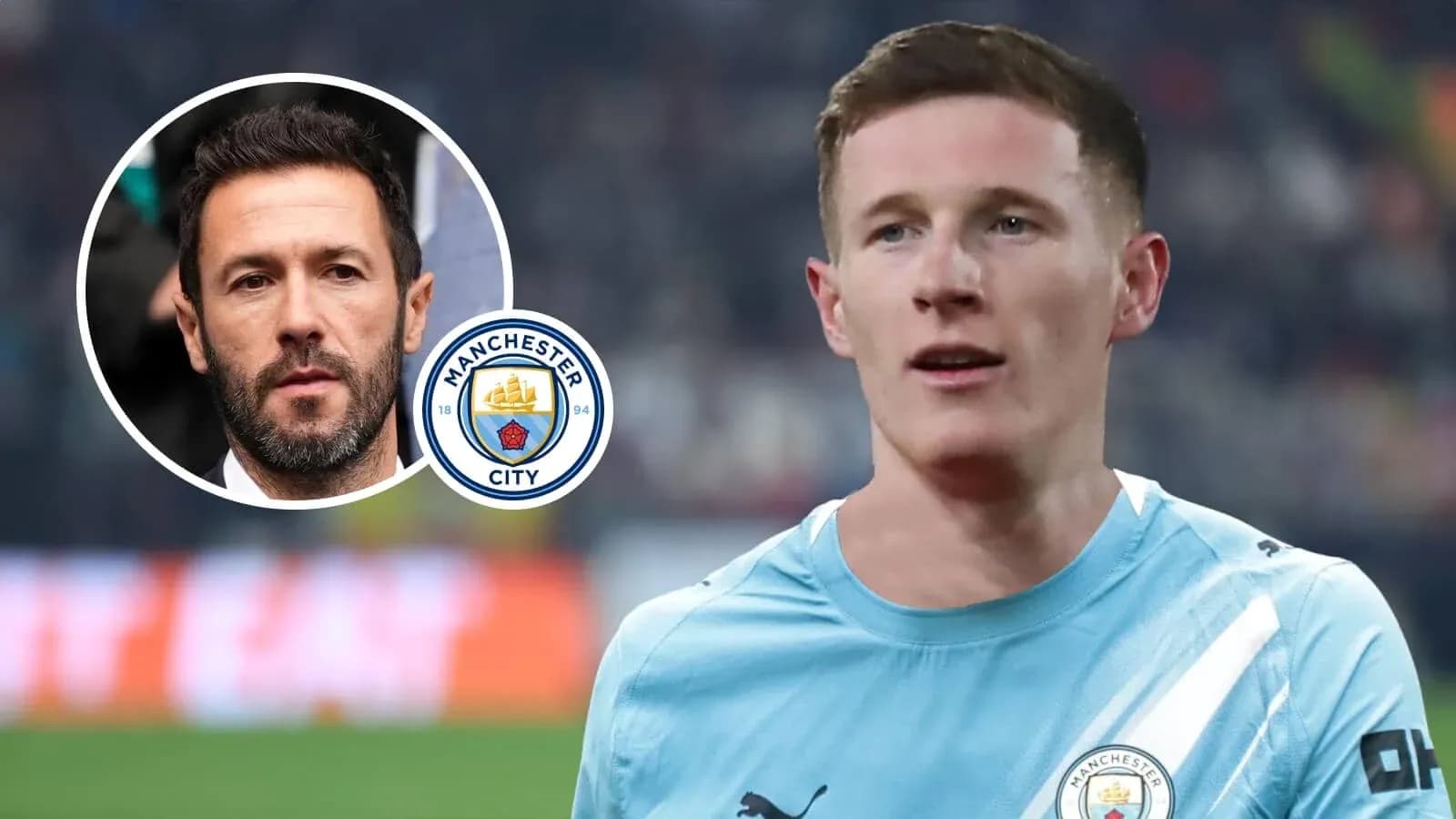 Futbolçu oyun forması ilə meydanda görünür