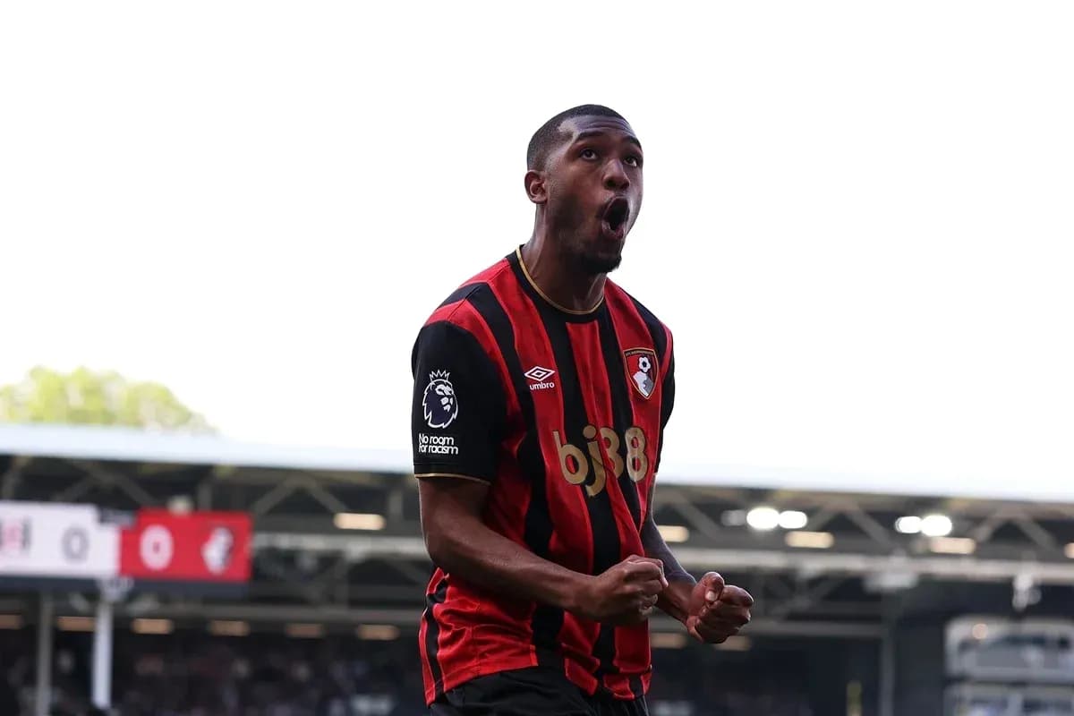 Bournemouth player celebrating a goal on the pitch