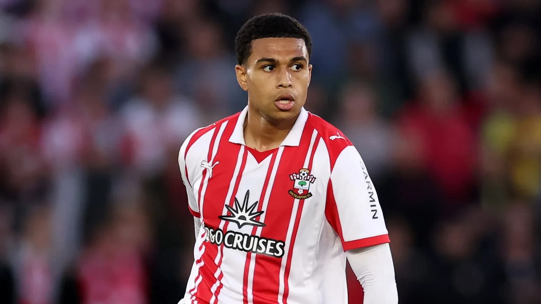 Southampton player in action during match