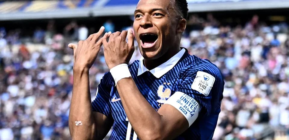 Kylian Mbappe sevinci, Fransa oyunu