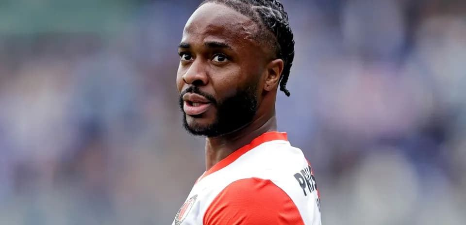 Feyenoord player during match with focused expression