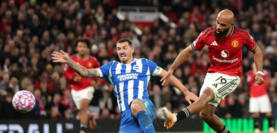 Brighton və Manchester United matçı zamanı mübarizə