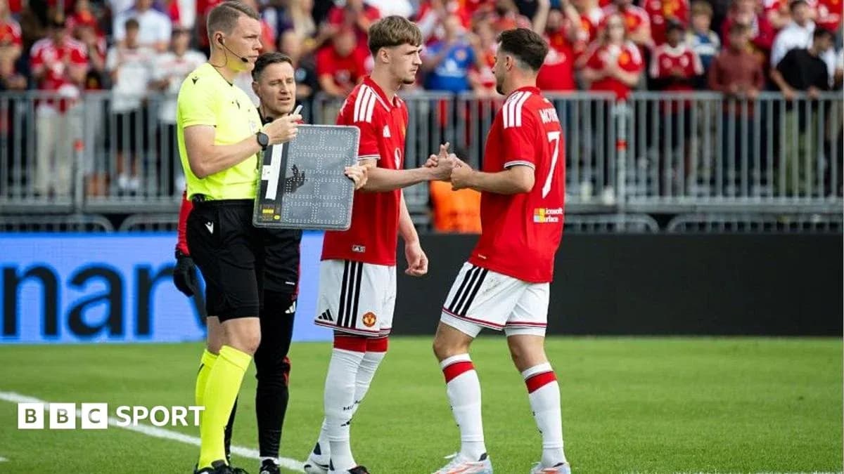 Player substitution during a football match