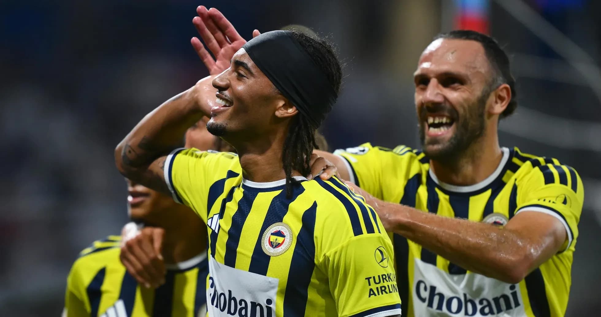 Fenerbahçe oyunçularının sevinci