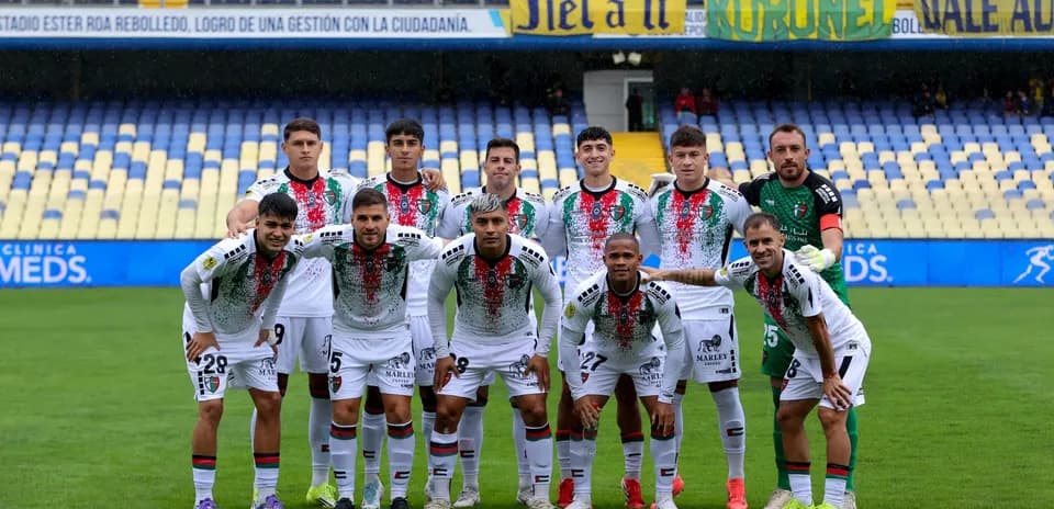 Palestino futbol komandası oyun öncəsi