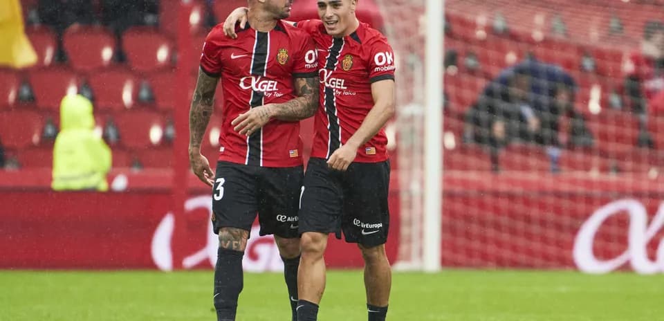 Mallorca futbolçuları sevinc içində