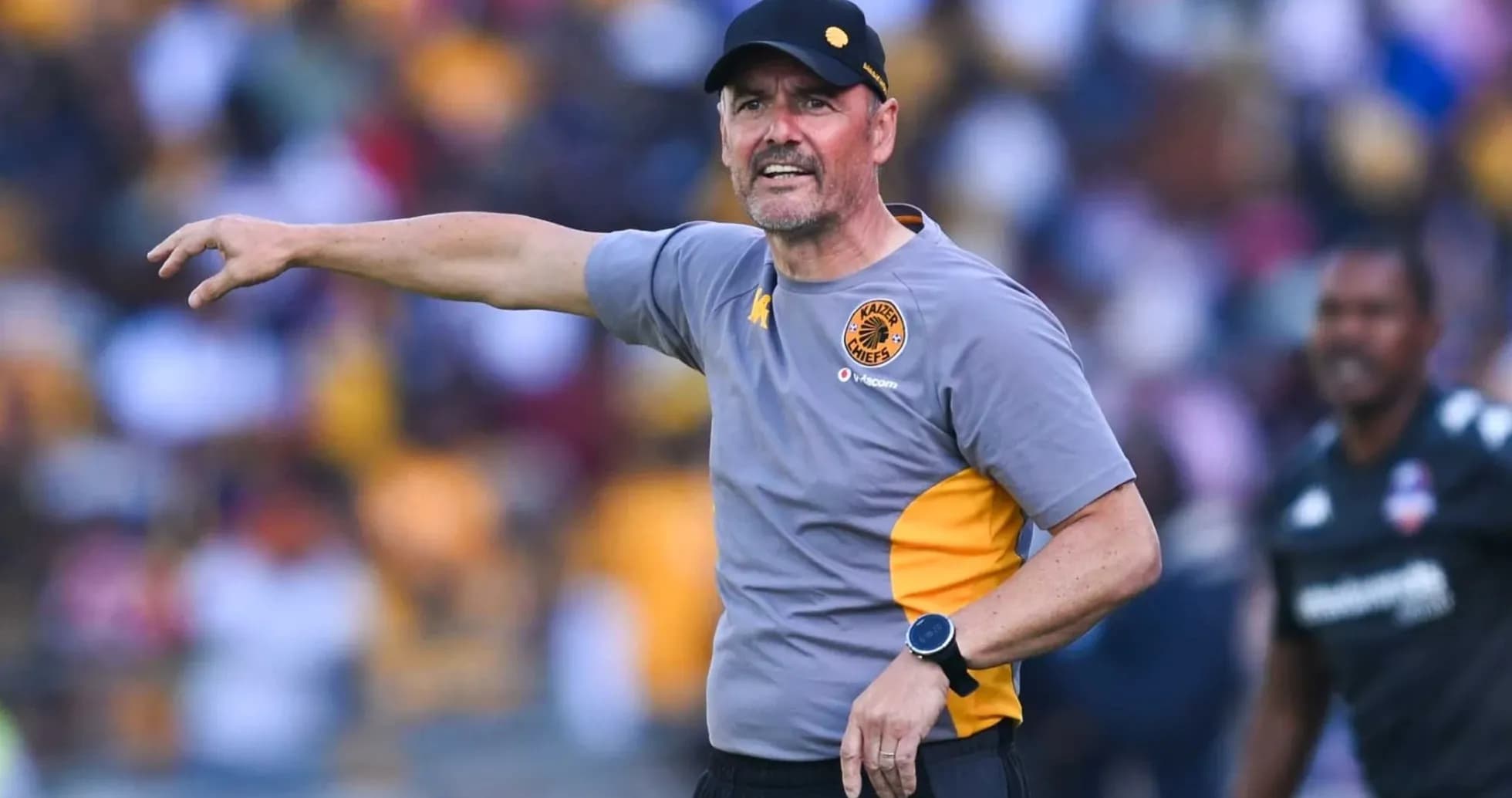 Kaiser Chiefs coach giving instructions during match