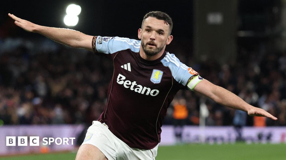Aston Villa player celebrating a goal on field