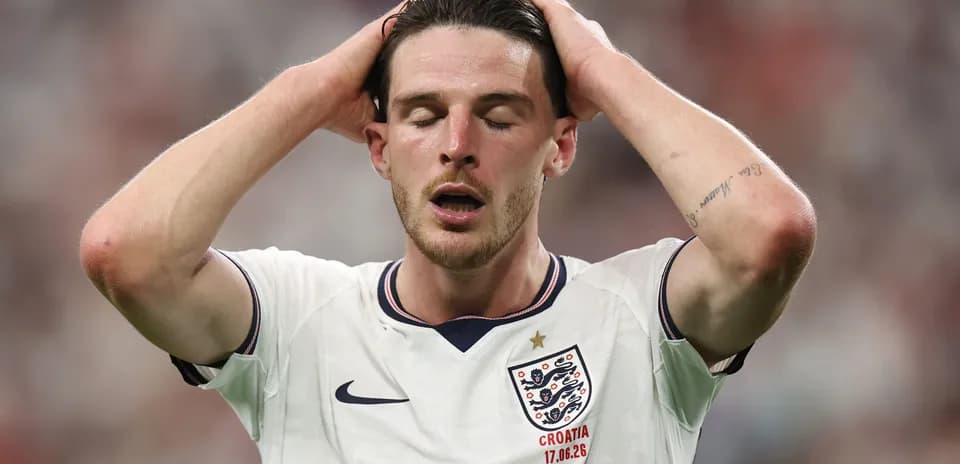 Player holding head in distress during match