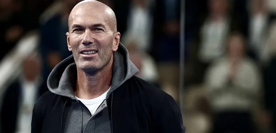 Zinedine Zidane smiling during event