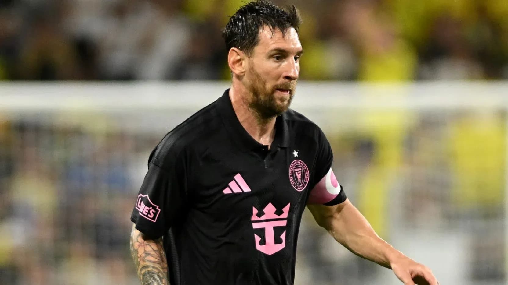Lionel Messi playing for Inter Miami during match
