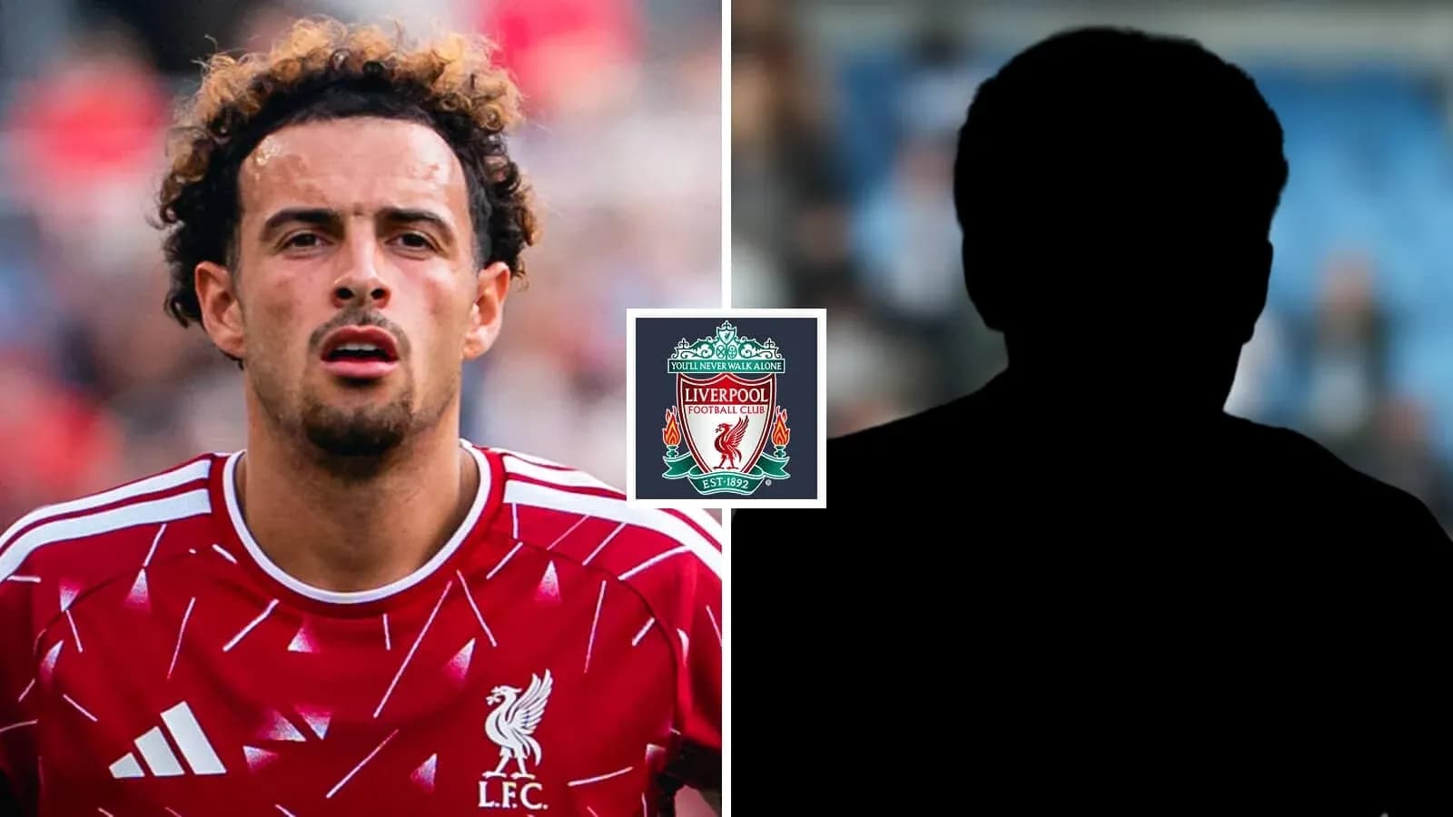 Liverpool player in kit alongside silhouette