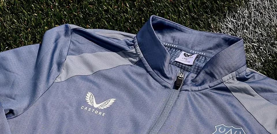 Everton FC training jacket on grass surface