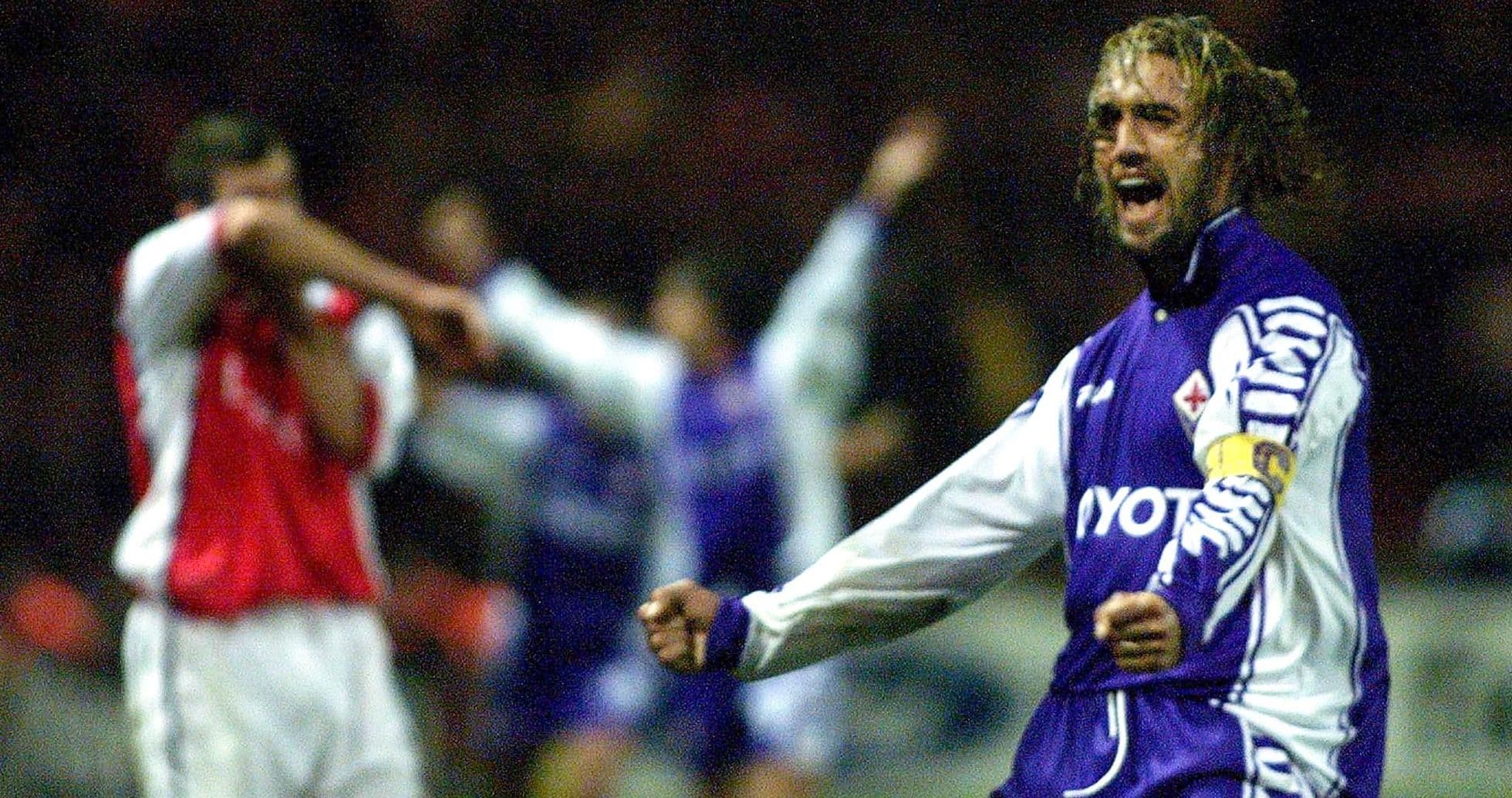 Gabriel Batistuta Fiorentina-nın 100 illik yubileyində iki qol vurdu