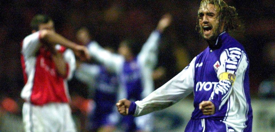 Gabriel Batistuta Fiorentina-nın 100 illik yubileyində iki qol vurdu