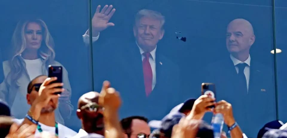 Donald Trump MetLife Stadionunda Dünya Kuboku Finalında Görüldü