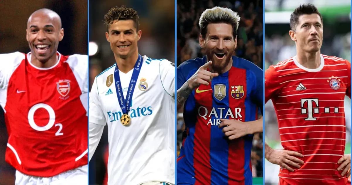 Çempionlar Liqasında Ən Çox Qol Vuran İlk 10 Futbolçu
