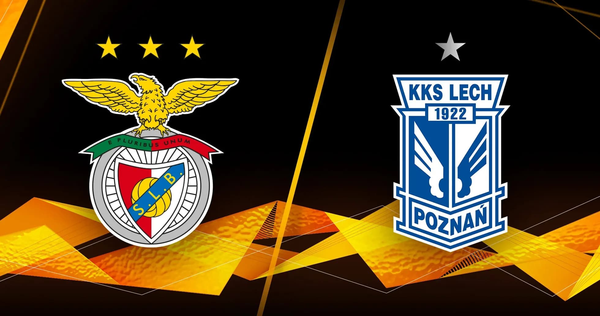Benfica və Lech Poznan logoları Benfica və Lech Poznan logoları
