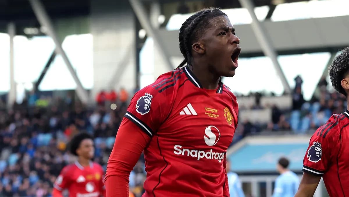 Manchester United player celebrating a goal during match Manchester United player celebrating a goal during match
